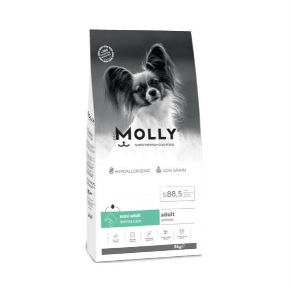 MollyMolly Küçük Irk Hipoalerjenik Somonlu Yetişkin Köpek Maması 8 Kg.