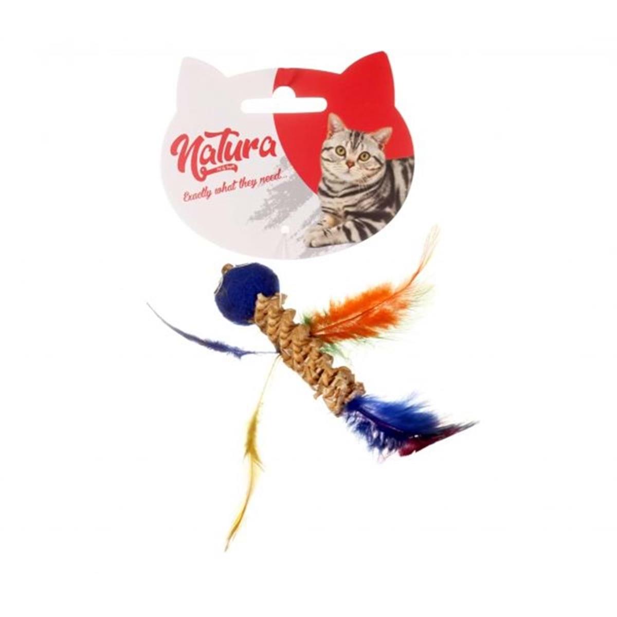 NATURANatura Dental Tüylü Kuş Kedi Oyuncak 15 cm PTC-047