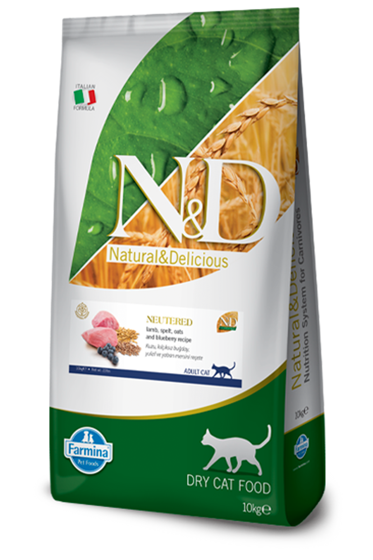 N&D Düşük Tahıllı Kuzu Etli Kısırlaştırılmış Kedi Maması 10 Kg