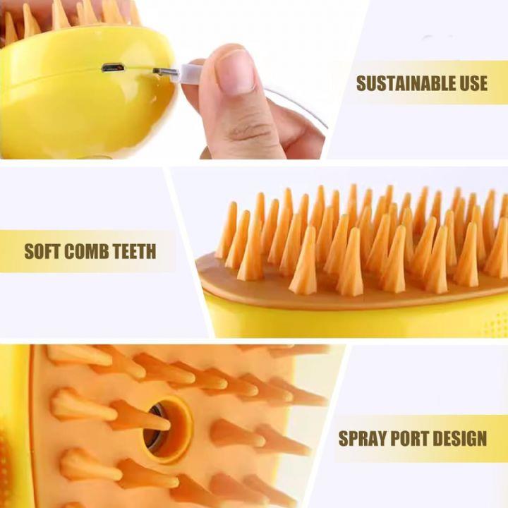 Pet Brush Kedi ve Köpekler için Buharlı Tarak
