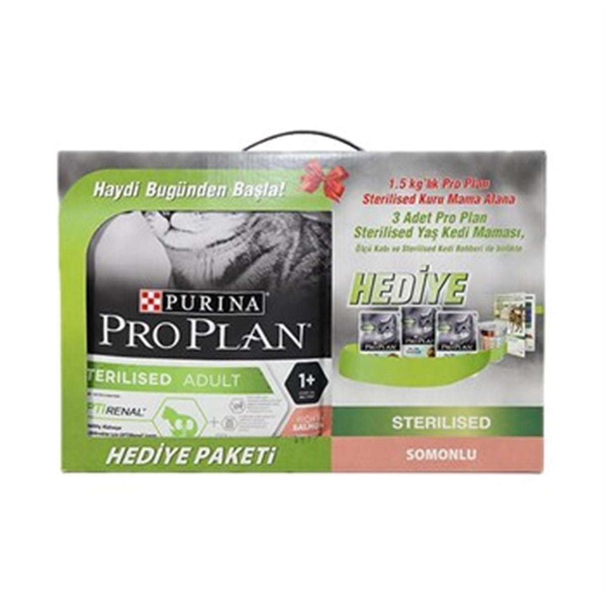 PRO PLANPro Plan Somonlu Kısır Kedi Maması 1,5 kg - Hediyeli Paket