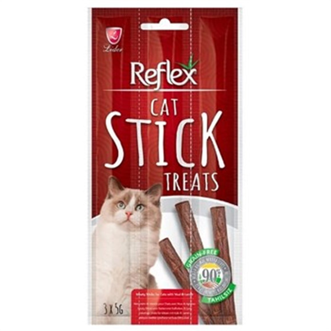 REFLEXReflex Biftekli Kuzulu Kedi Ödül Çubuğu 5 Gr x 3 Adet
