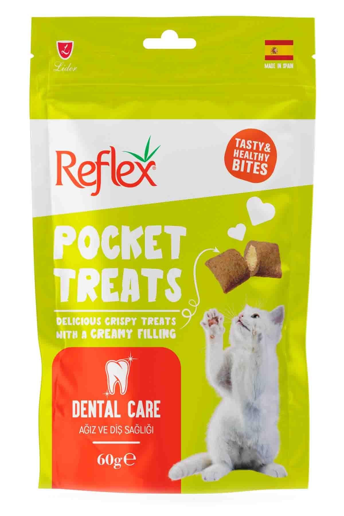 REFLEXReflex Pocket Treats Ağız ve Diş Sağlığı Yetişkin Kedi Ödül Maması 60gr