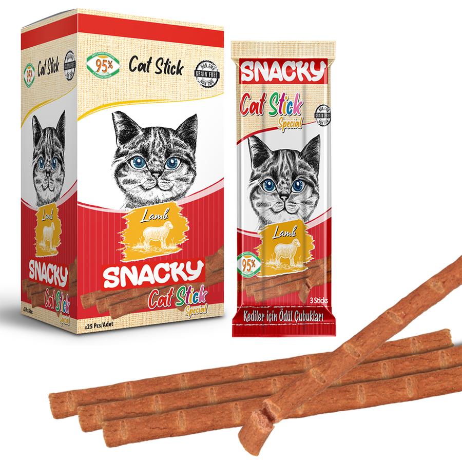 Snacky Kedi Stick Ödül Kuzulu 3*5 gr