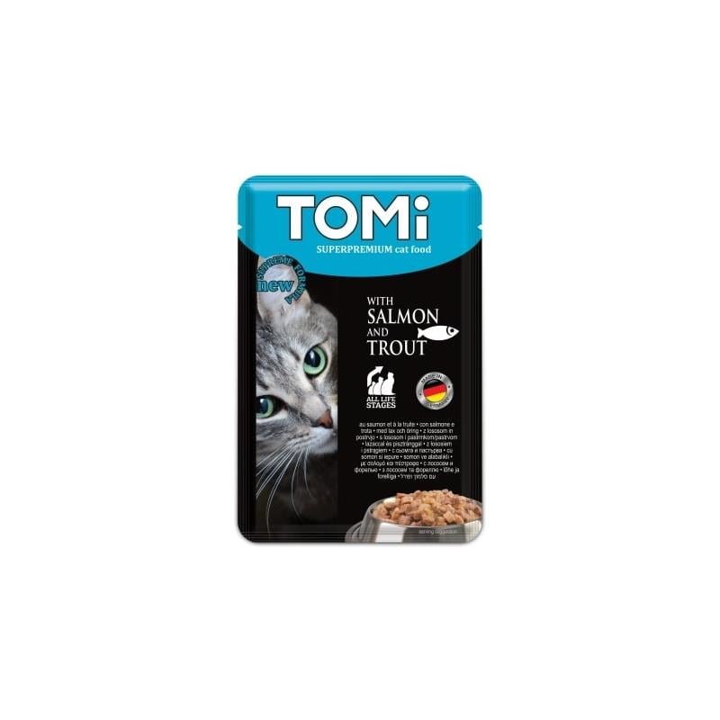 TOMİTomi Somon & Alabalık Kedi Yaş Maması 100 Gr.