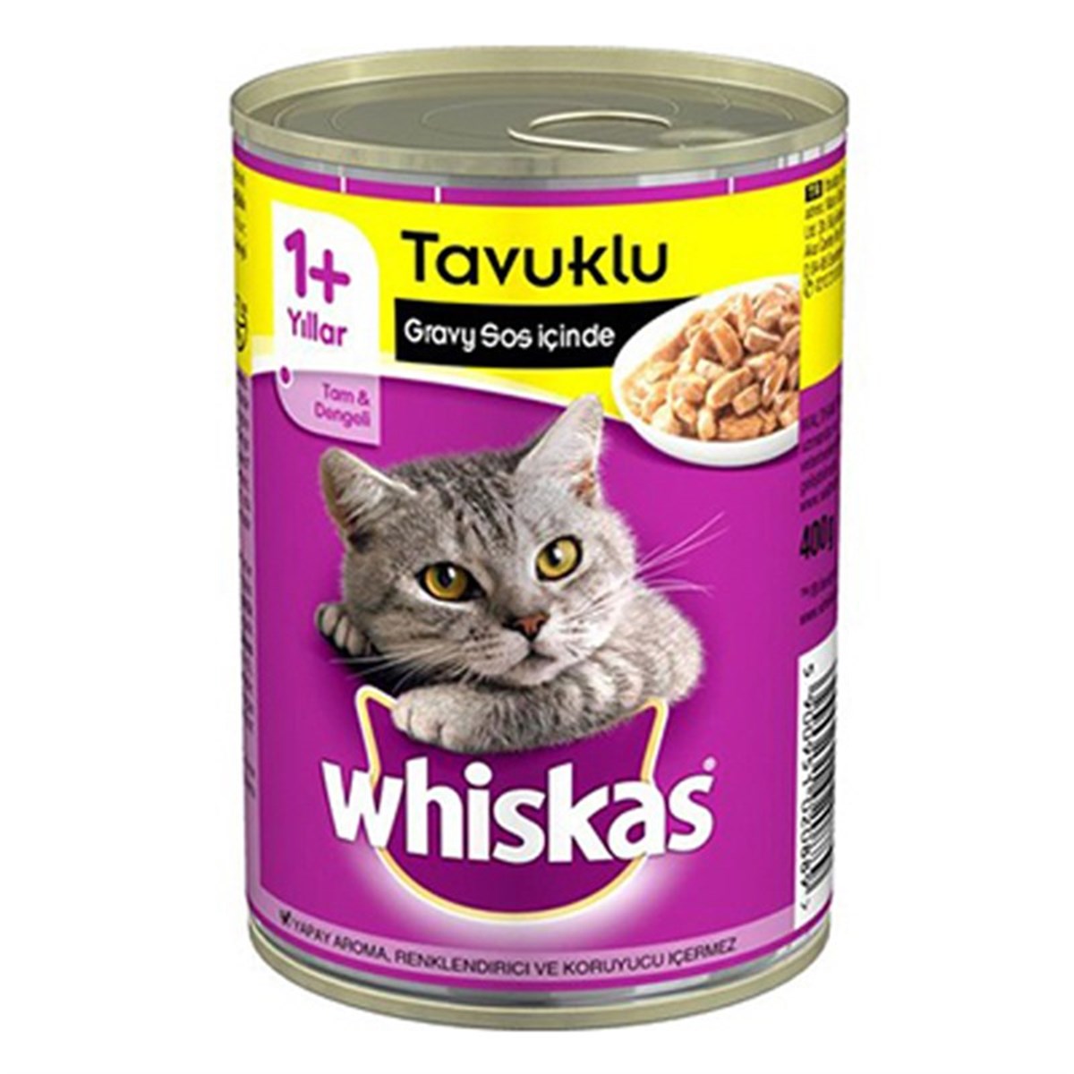 WHİSKASWhiskas Tavuklu Yetişkin Kedi Konservesi 400 Gr