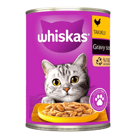 WHİSKASWhiskas Tavuklu Yetişkin Kedi Konservesi 400 Gr