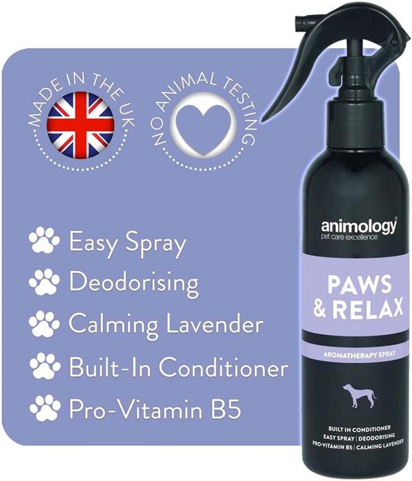 Animology Paws Relax Aromatherapy Spray Rahatlatıcı Köpek Tüy Bakım Spreyi 250 ML.
