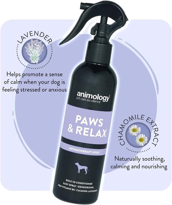 Animology Paws Relax Aromatherapy Spray Rahatlatıcı Köpek Tüy Bakım Spreyi 250 ML.