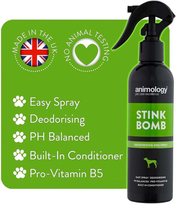 Animology Stink Bomb Spray Kötü Koku Giderici Köpek Bakım Spreyi 250 ML.