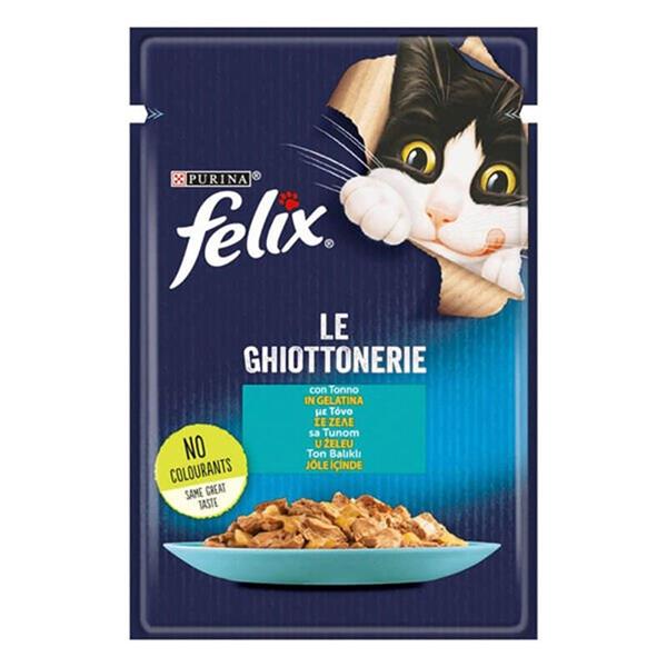 Felix Taze Ton Balıklı Jöleli Pouch Yetişkin Kedi Konservesi 85 Gr