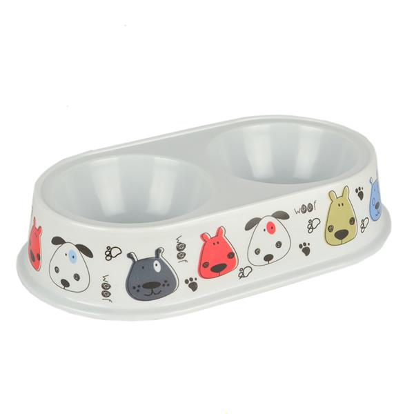 Flip Pet Melamin Mama Kabı Yuvarlak Çiftli