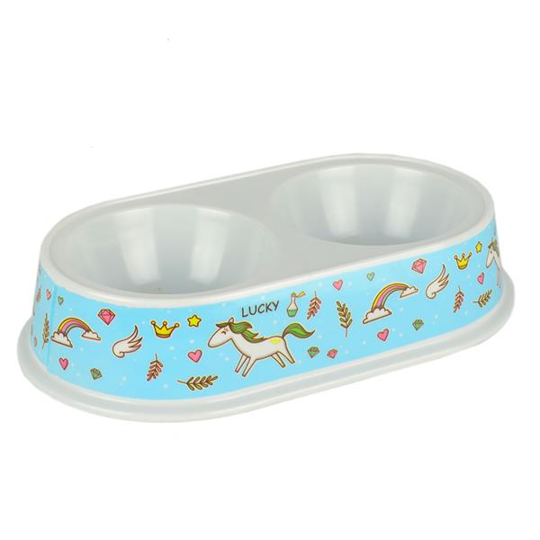 Flip Pet Melamin Mama Kabı Yuvarlak Çiftli