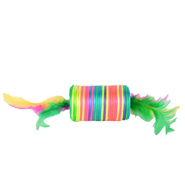 Flip Tüylü Silindir Kedi Oyuncağı