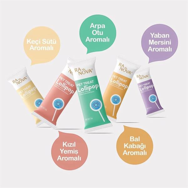 Ranova Kediler için Karışık Lezzetli Lolipop 1.4g 15li