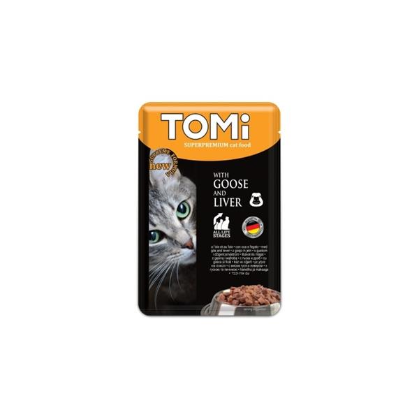 TOMİTomi Kaz & Ciğer Kedi Yaş Maması 100 Gr.