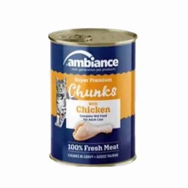 Ambiance Tavuklu Yetişkin Kediler İçin Yaş Mama 400 Gr.