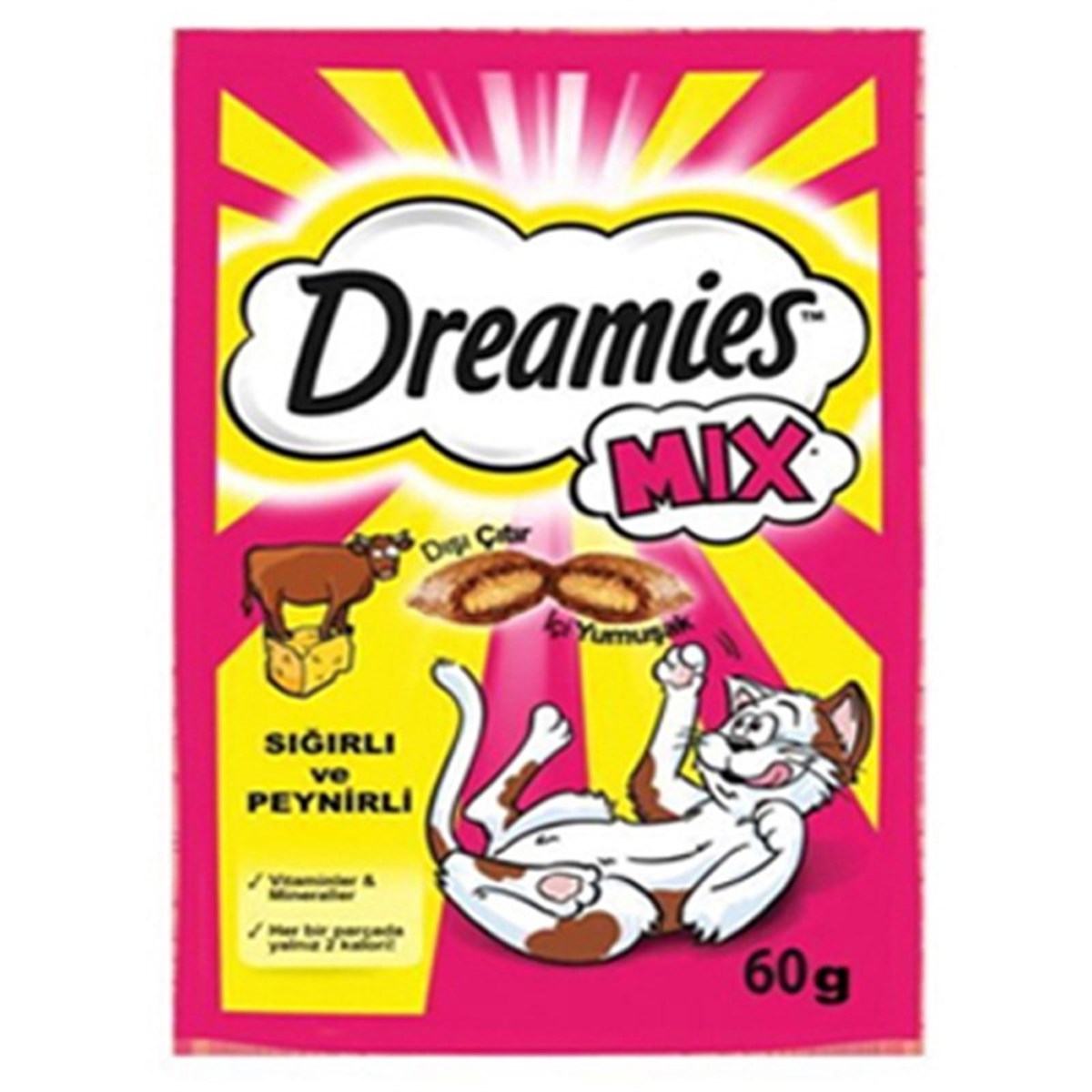 DREAMİESDreamies Biftek Ve Peynirli Mix Kedi Ödülü 60 Gr