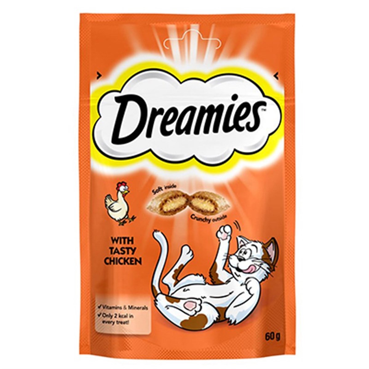 DREAMİESDreamies İçi Dolgulu Tavuklu Kitir Kedi Ödülü 60 Gr