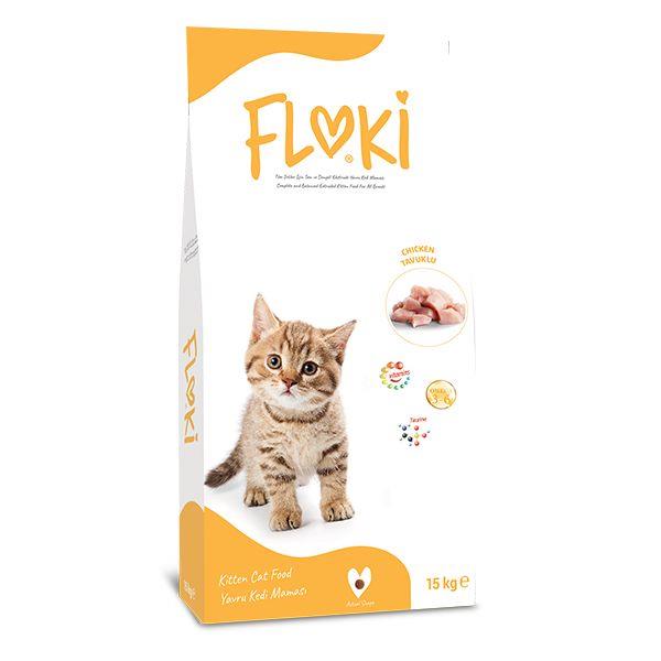 FlokiFloki Tavuklu Yavru Kedi Maması 15 Kg.