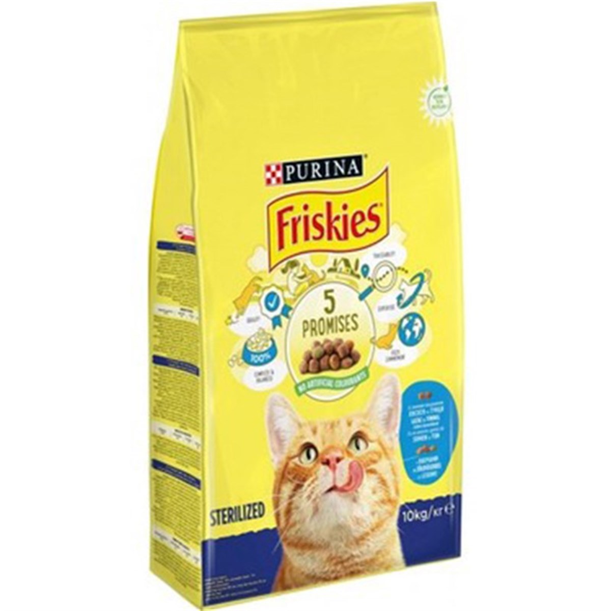 PURİNAFriskies Somonlu Ton Balıklı ve Sebzeli Kısırlaştırılmış Kedi Maması 10kg