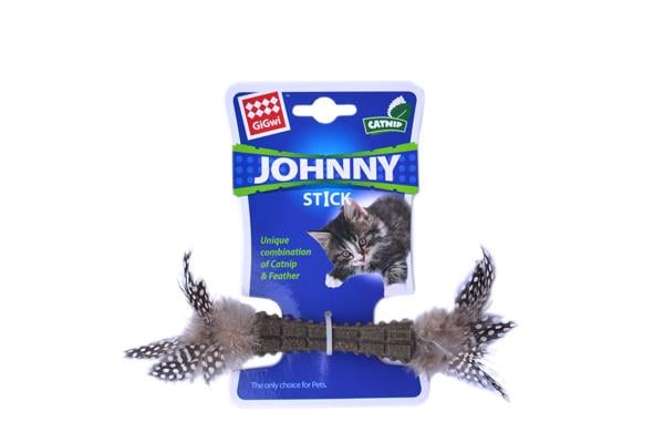 GiGwiJohnny Stick Catnipli Doğal Yeşil Tek Tüylü