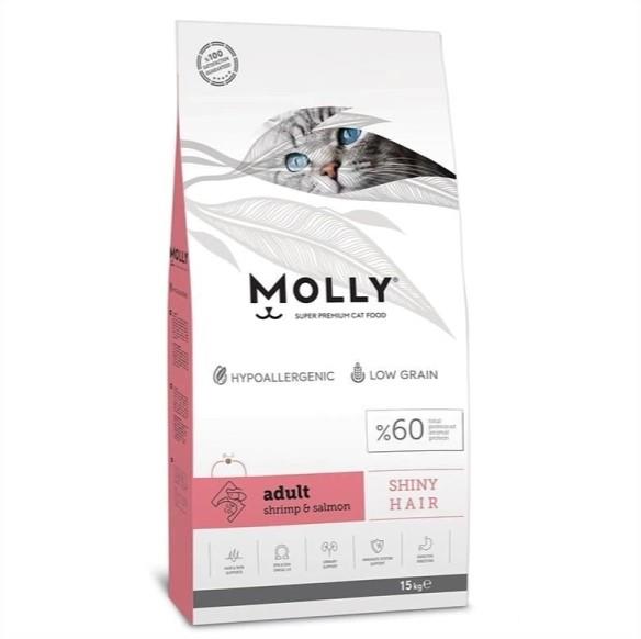 MollyMolly Karidesli & Somonlu Yetişkin Kedi Maması 15 Kg.