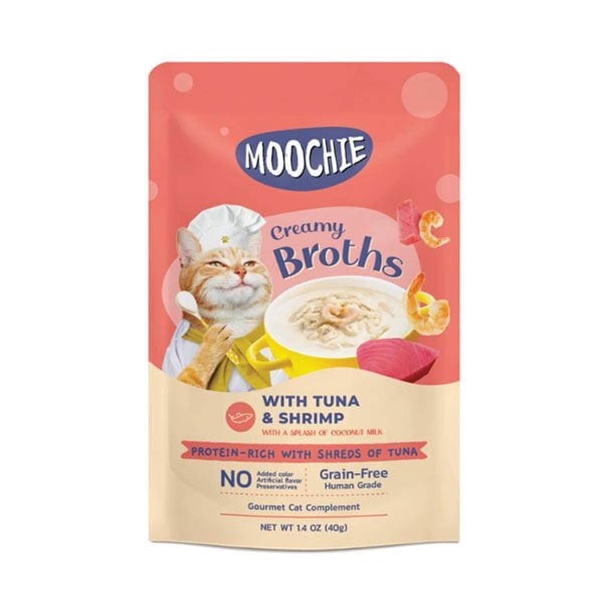 Moochie Ton Balıklı ve Karidesli Çorba Kedi Ödülü 40 Gr