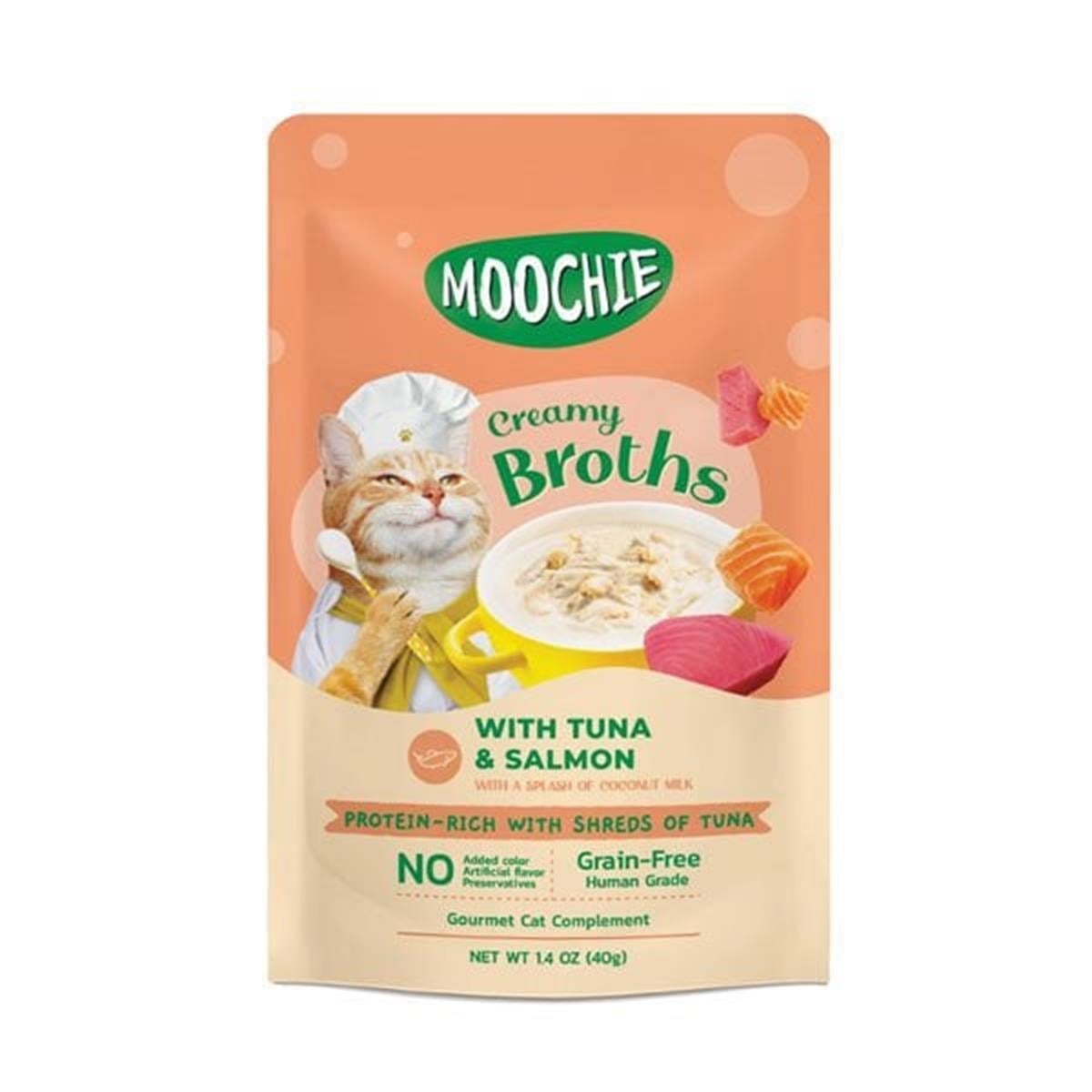 Moochie Ton Balıklı ve Somonlu Çorba Kedi Ödülü 40 Gr