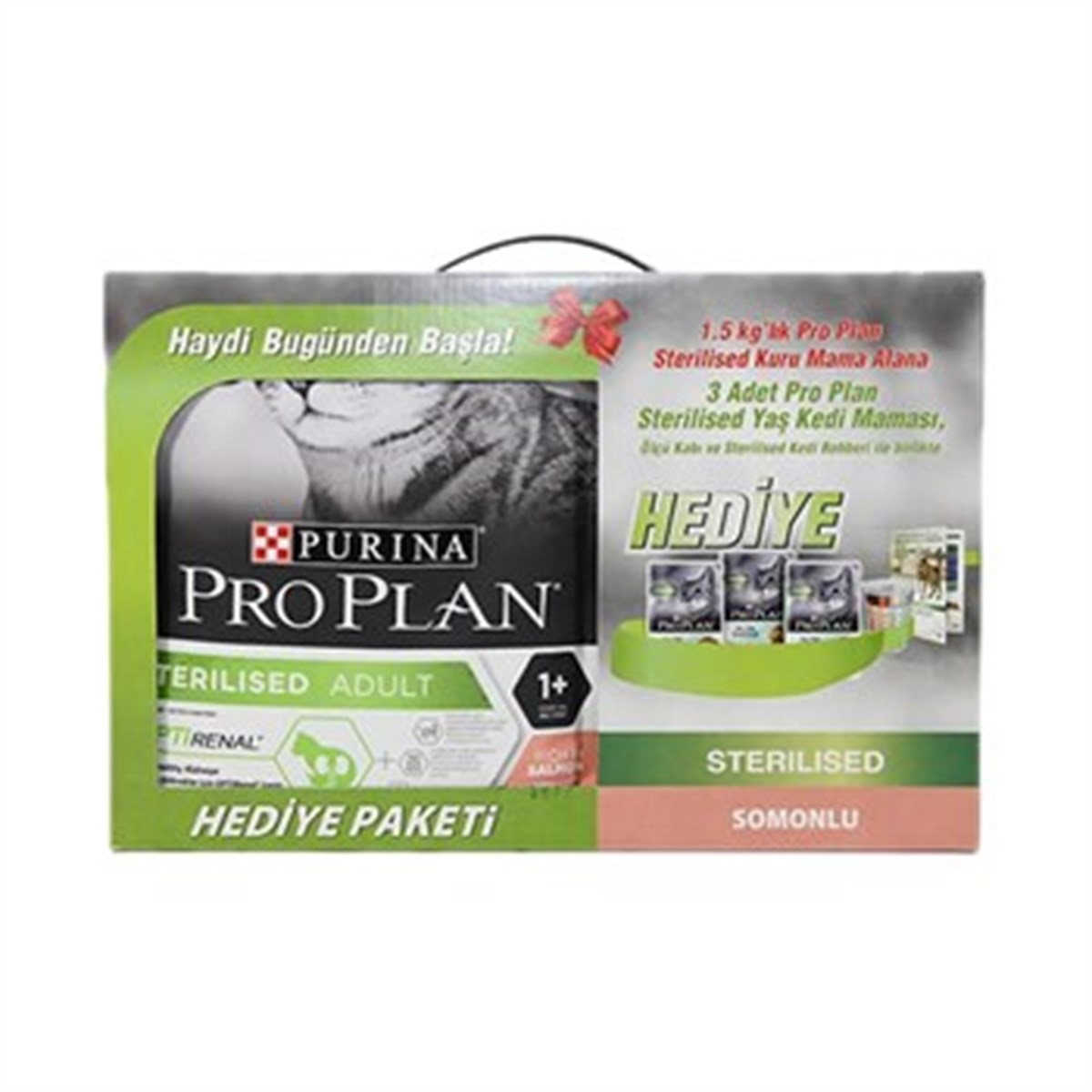 PRO PLANPro Plan Somonlu Kısır Kedi Maması 1,5 kg - Hediyeli Paket