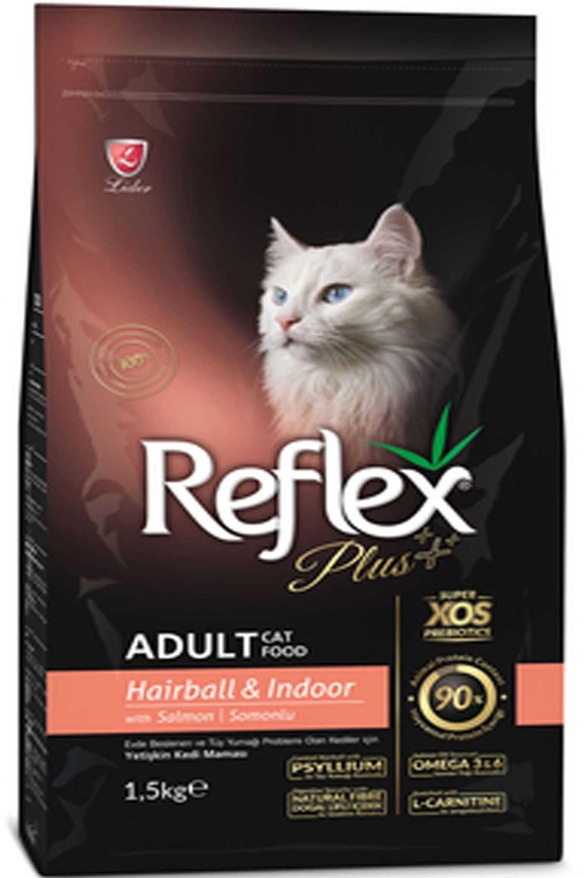 REFLEXReflex Plus Hairball Somonlu Yetişkin Kedi Maması 1,5kg