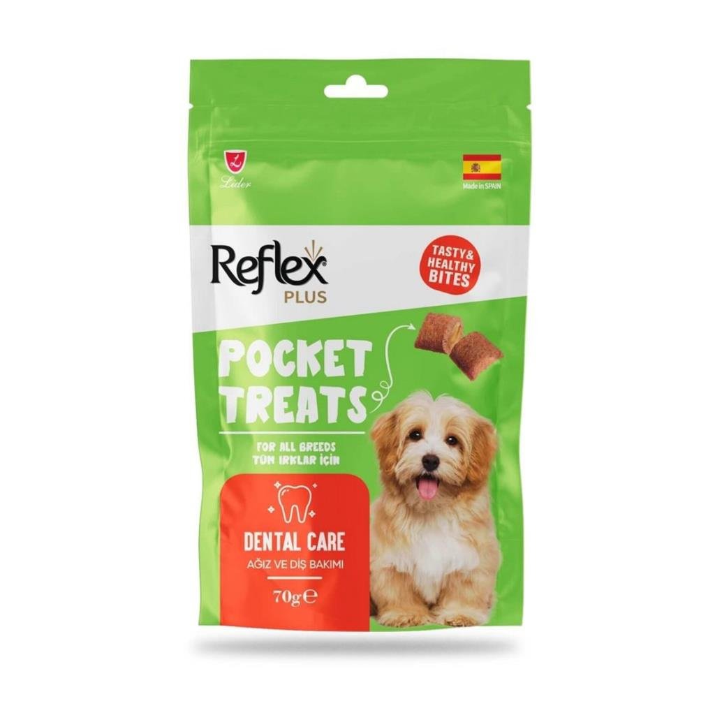 REFLEXReflex Pocket Treats Ağız ve Diş Sağlığı için Köpek Ödül Maması 70gr