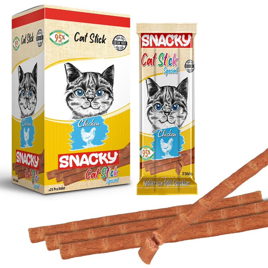 SNACKYSnacky Kedi Stick Ödül Tavuklu 3*5 gr