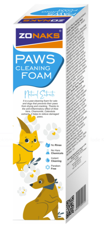 ZONAKSZonaks Paws Cleaning Foam 150 ml. Pati Temizleme Köpüğü