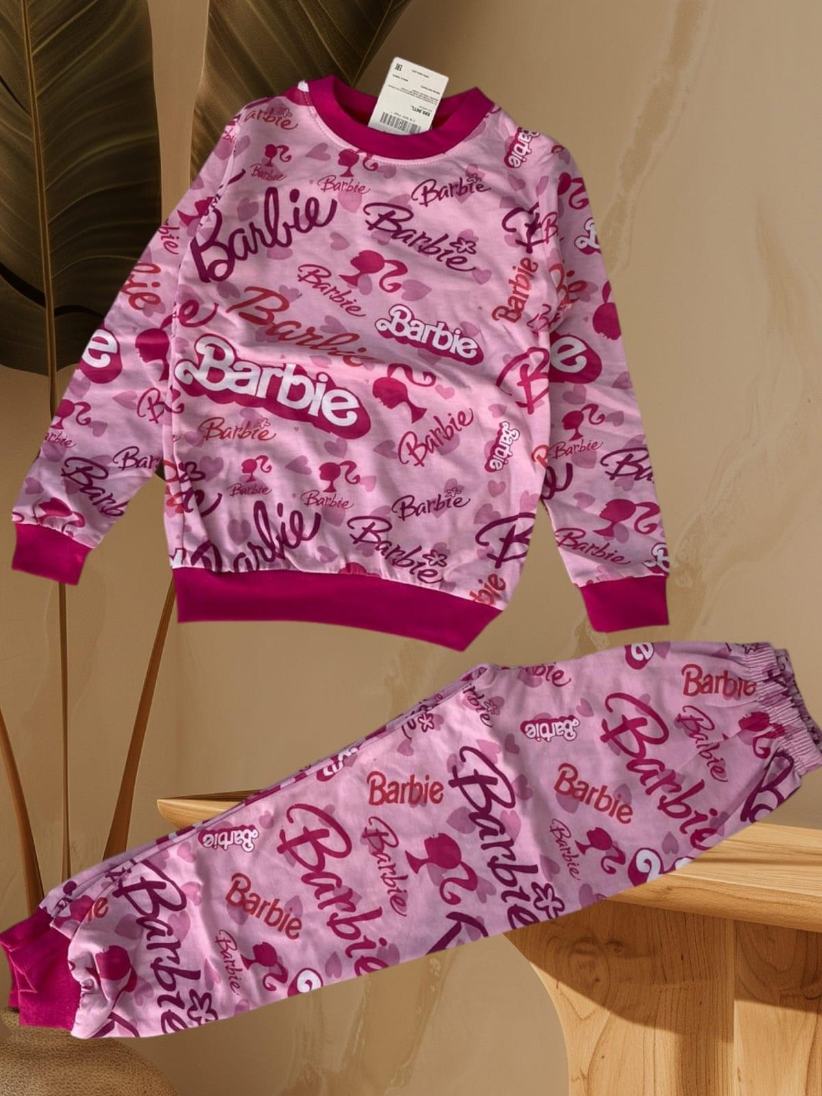 Kız Çocuk Uygun Fiyatlı Pijama Takımı Pembe-Kız Çocuk Alt Üst Takım-Bebegimindolabinda.com