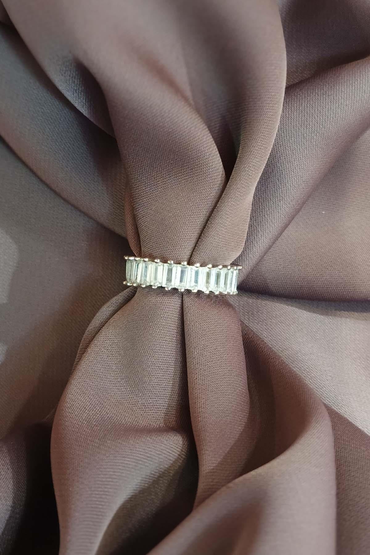 Eswomes Ayarlanabilir Çelik Baget Yüzük Gümüş