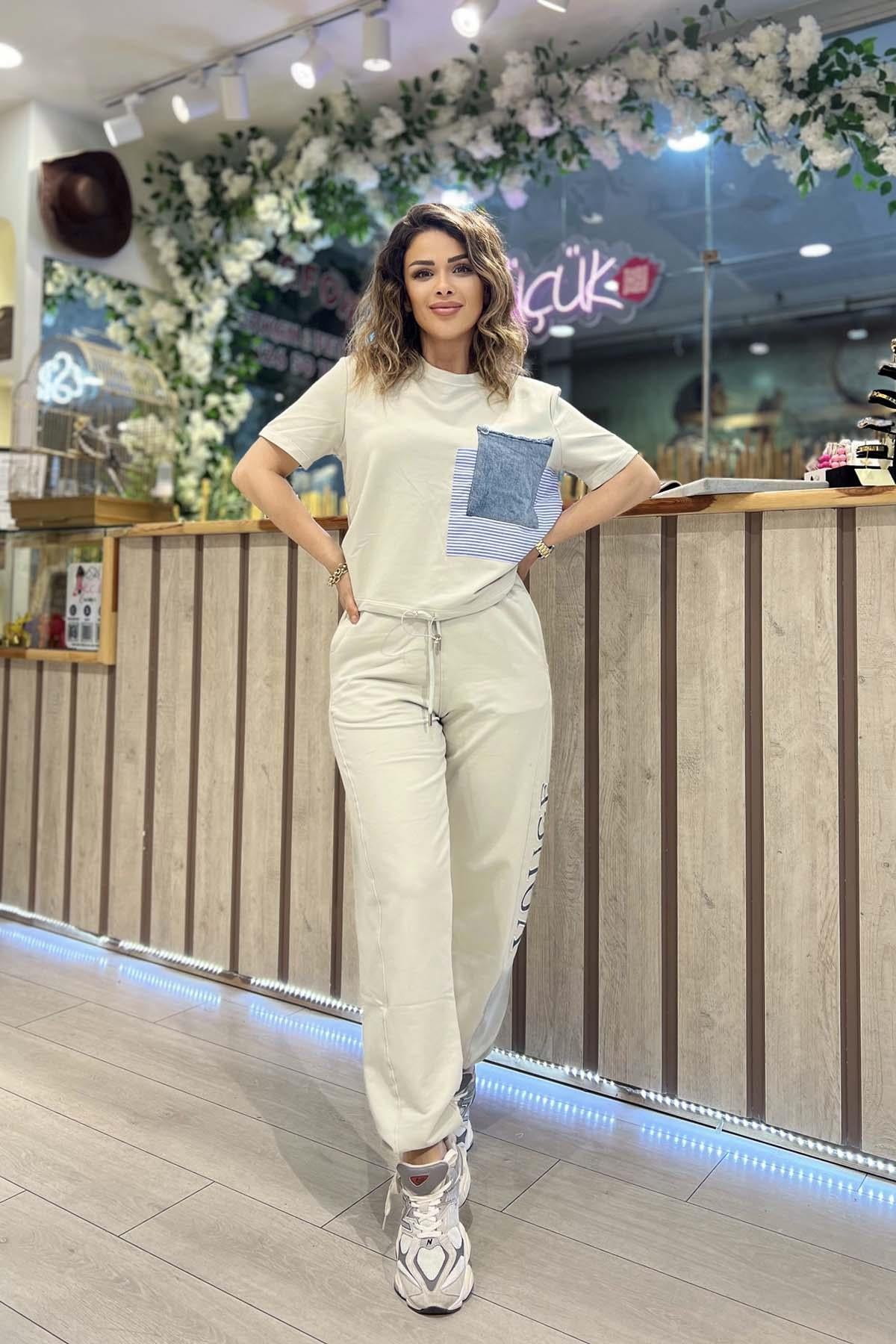 Eswomes Bel Bağlamalı Eşofman Takımı Mint Yeşili