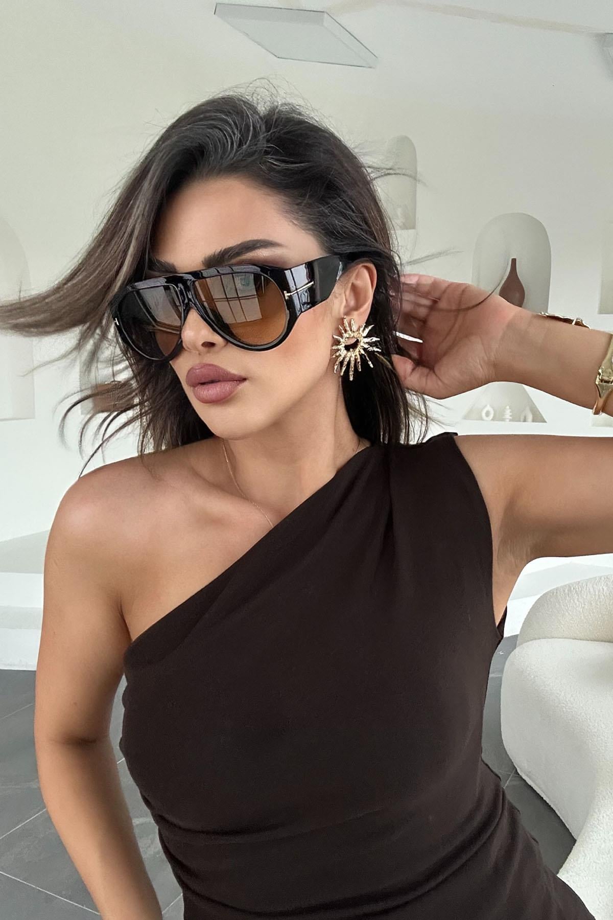 Eswomes Güneş Küpe Gold