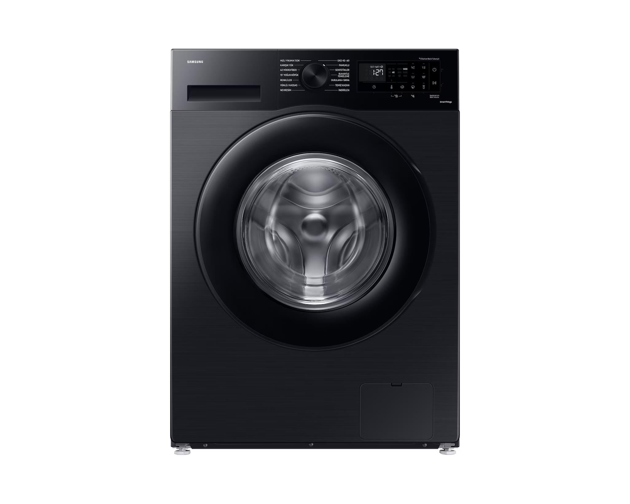 SAMSUNG WW90CGC04DABAH 9 KG 1400 DEVİR SİYAH ÇAMAŞIR MAKİNESİ