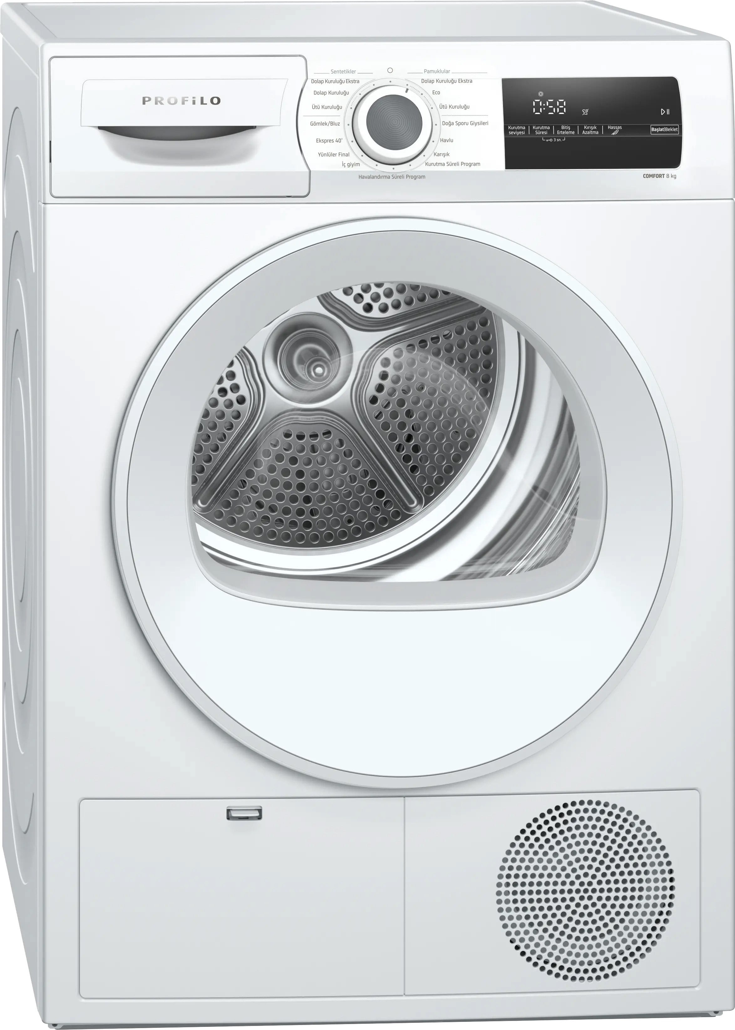 PROFİLO KM8612HTR ISI POMPALI 8 KG KURUTMA MAKİNESİ