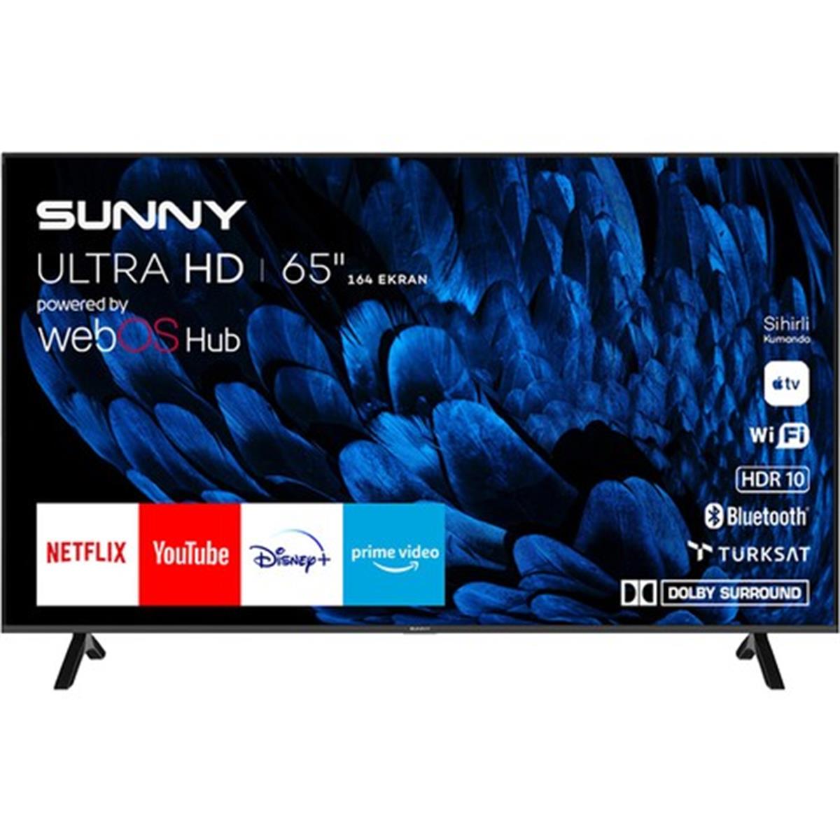 Sunny SN65FMN252-0276 65'' 165 Ekran 4k Ultra HD Webos Smart Led Tv