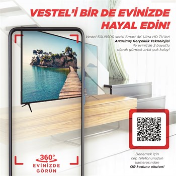 Vestel 50U9500 50'' 126 Ekran Smart 4K Ultra HD TV