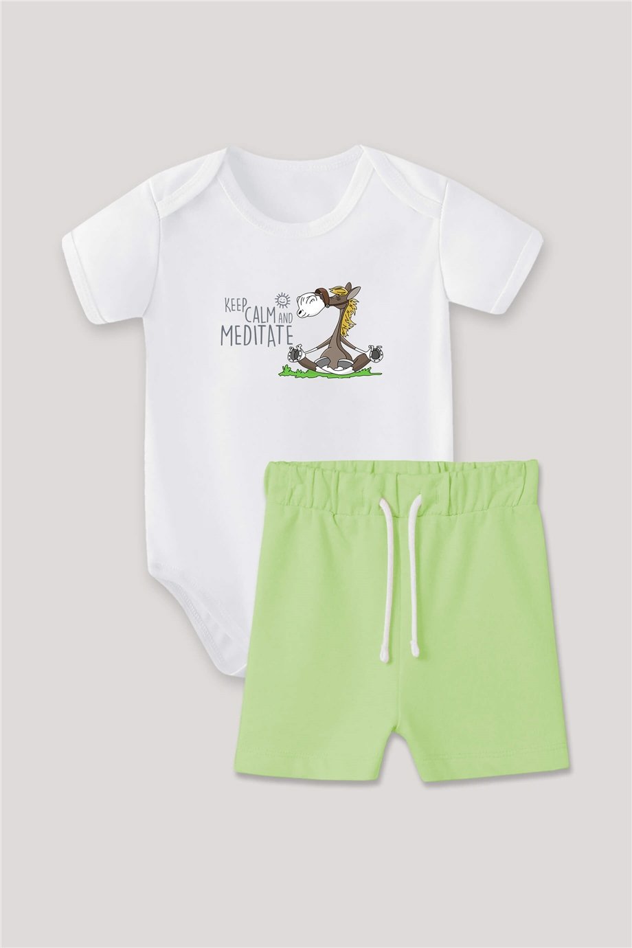 Keep Calm and Meditate Bebek Body Takım