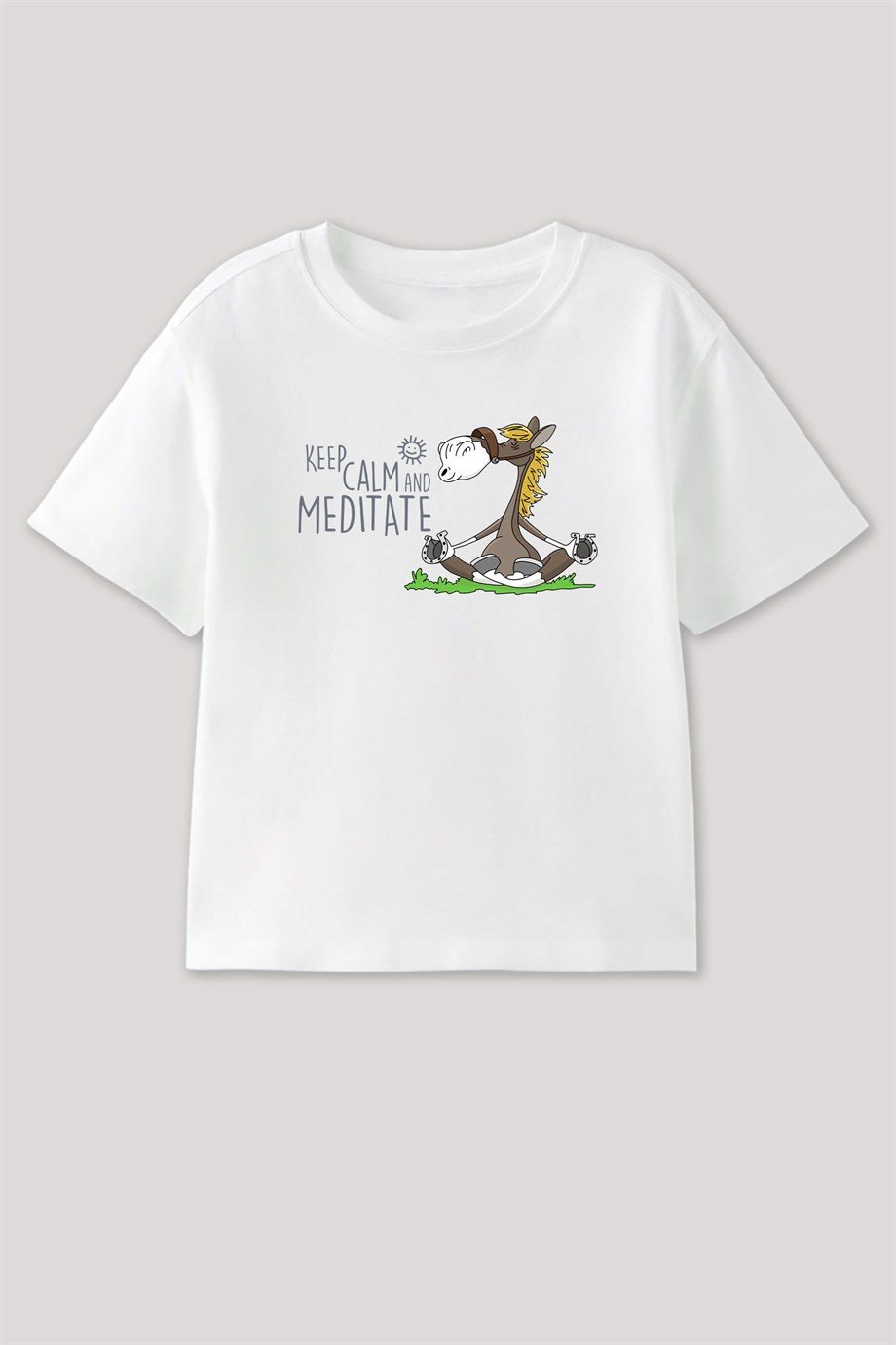 Keep Calm and Meditate Çocuk T Shirt