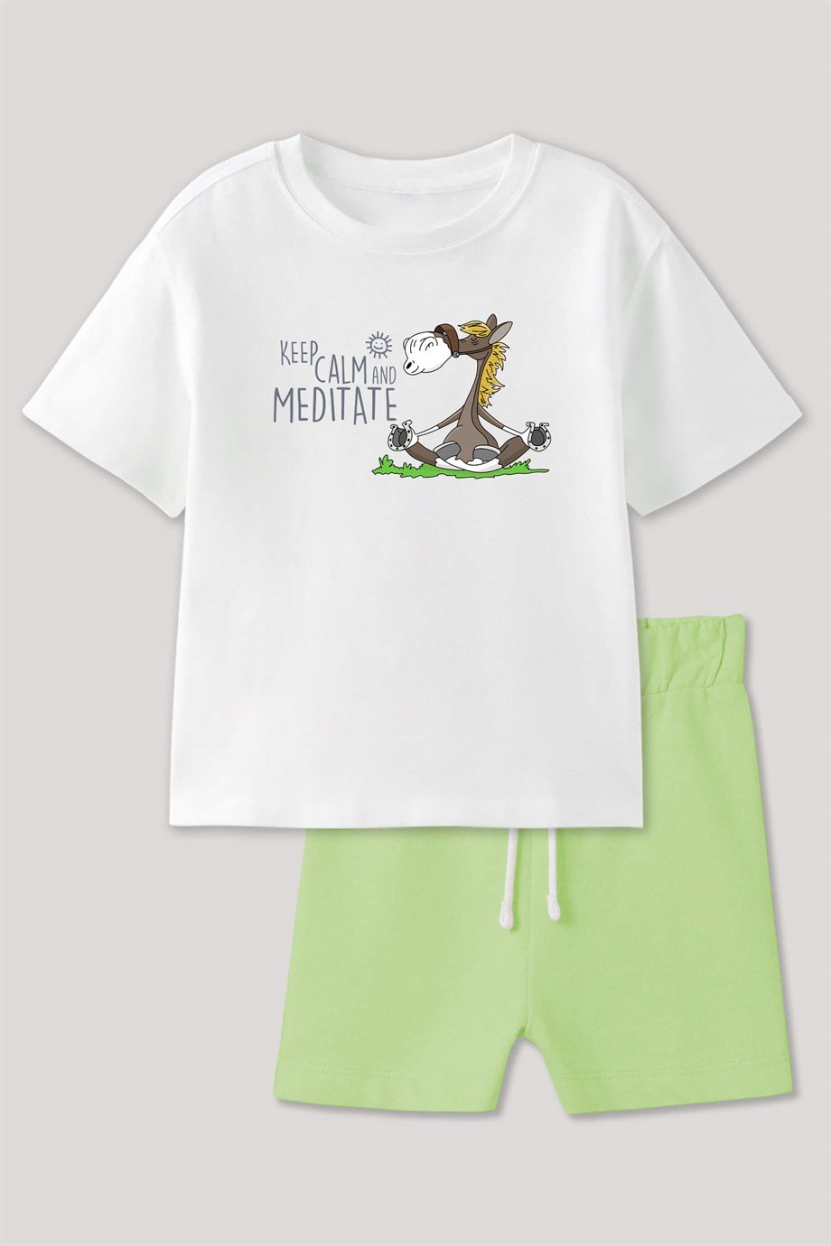 Keep Calm and Meditate Çocuk Takım