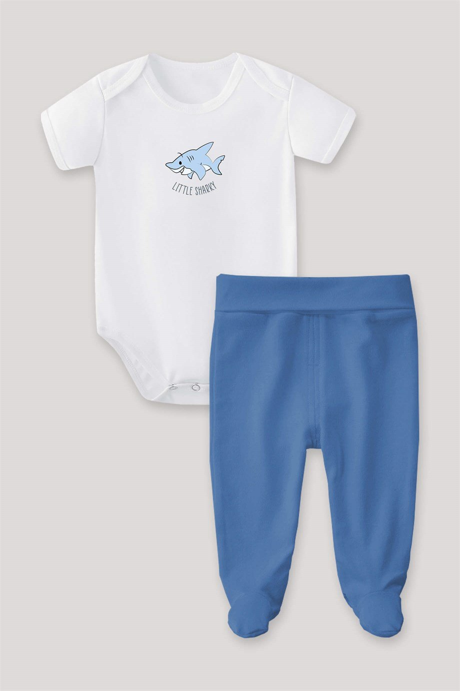 Little Sharky Bebek Body Patikli Alt Üst Takım