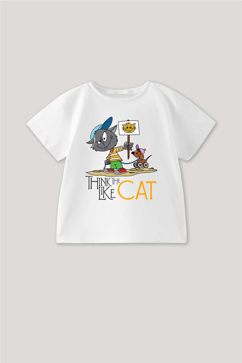 Think Like The Cat Bebek Tişört
