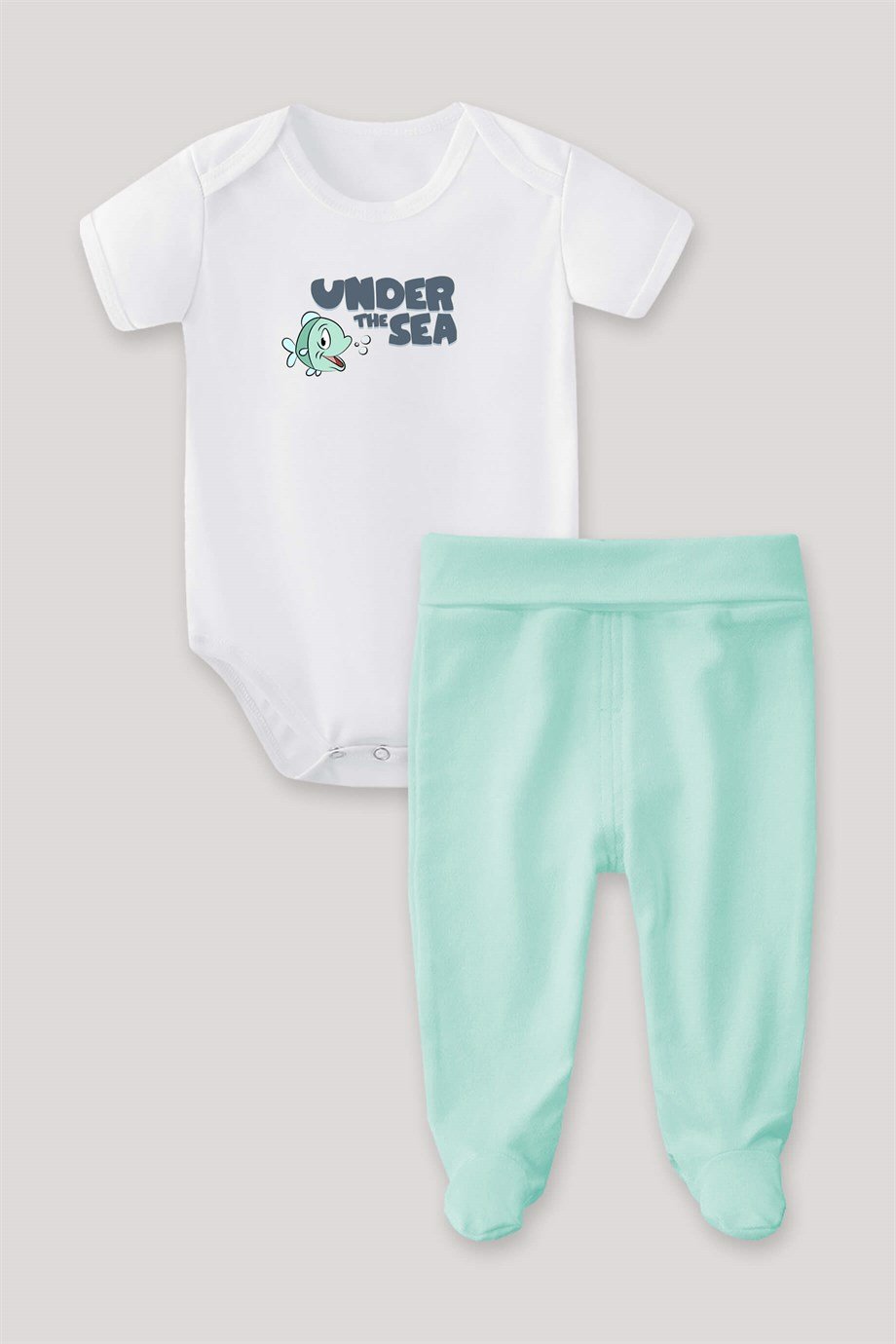Under the Sea Bebek Body Patikli Alt Üst Takım