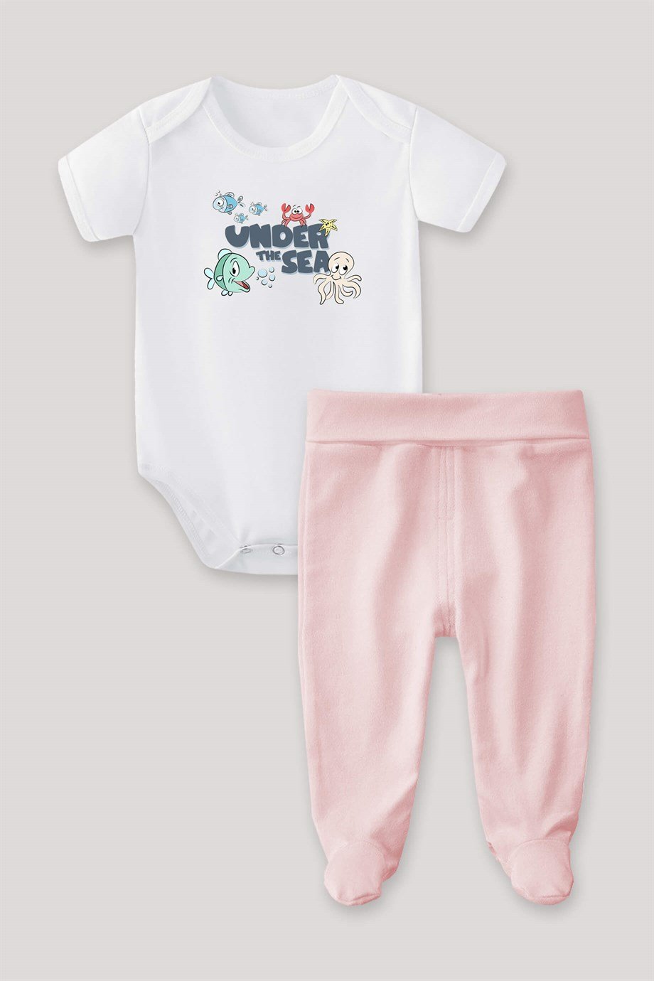 Under the Sea Bebek Body Patikli Alt Üst Takım