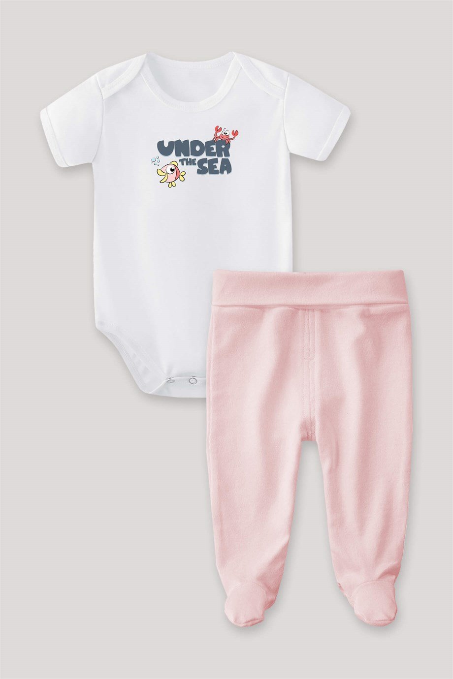 Under the Sea Bebek Body Patikli Alt Üst Takım
